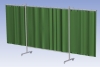Lasscherm Omnium Drieluik XL Green 6 gordijn