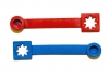 TBi waterafsluiter Blauw / Rood     p/2st