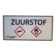 Aanduidingsbord  ZUURSTOF  p/st