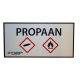 Aanduidingsbord  PROPAAN  p/st