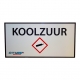 Aanduidingsbord  KOOLZUUR  p/st