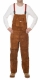 Lastuinbroek splitleder - Lava Brown L p/st