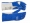 Lashandschoen splitleder - COMFOflex blauw L p/paar