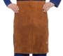 Lasschort splitleder - Lava Brown heupmodel 60 x 60 cm p/st