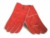 Lashandschoen splitleder - rood p/paar